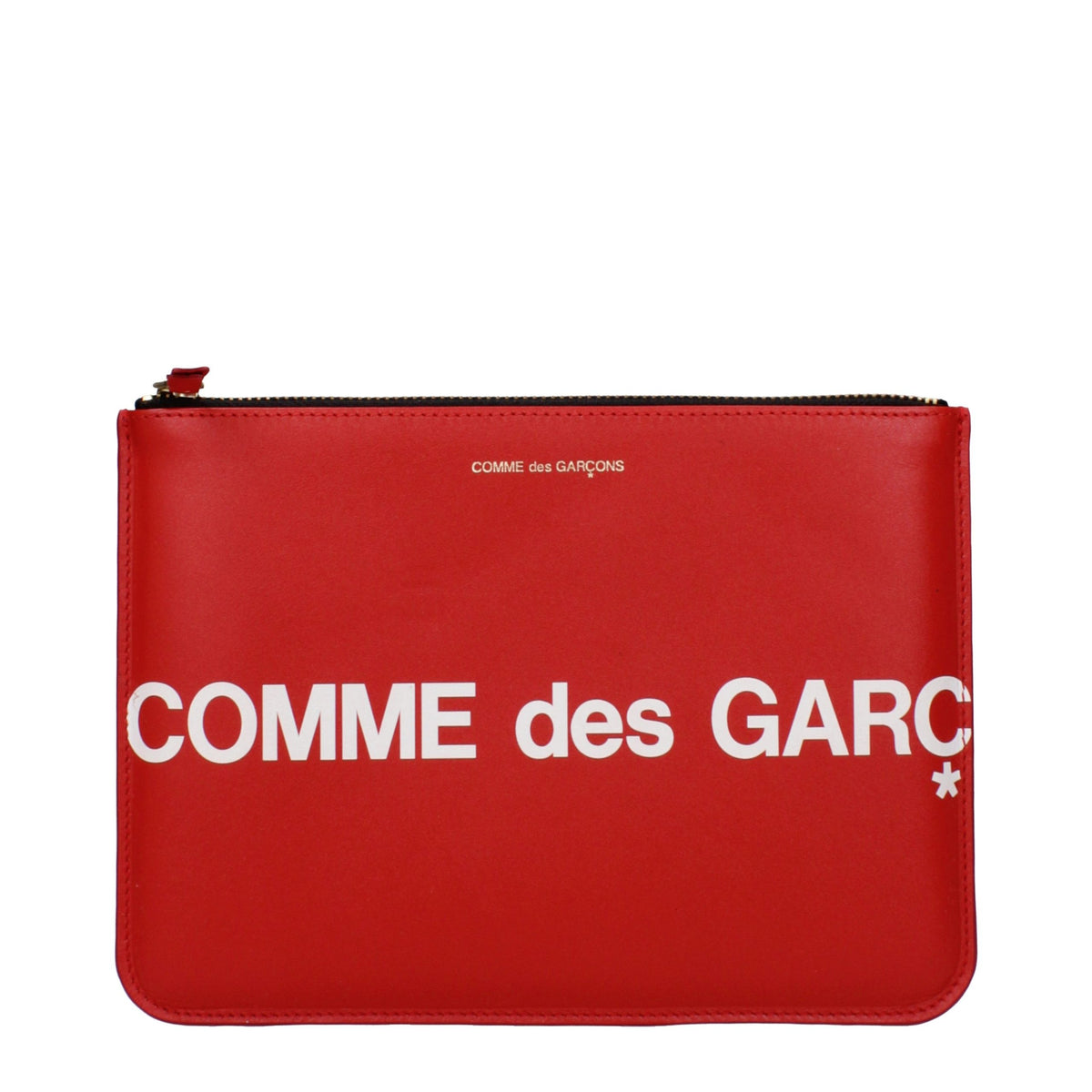 Comme Des Garçons Clutch aus Leder in Rot