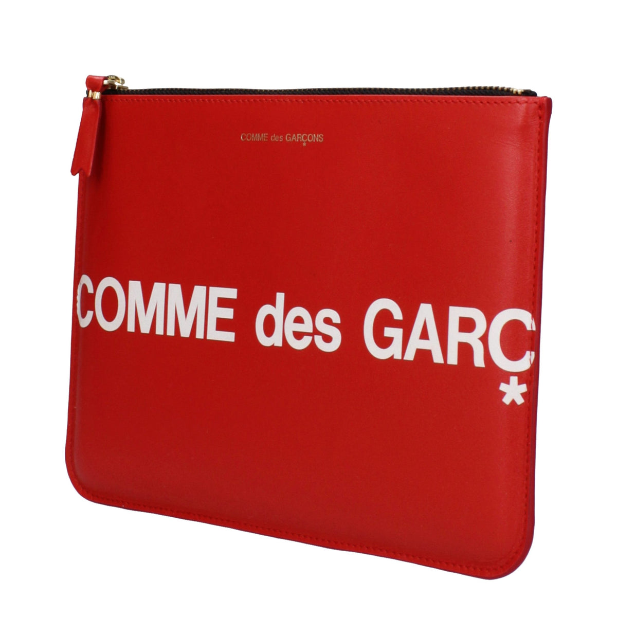 Comme Des Garçons Clutch aus Leder in Rot