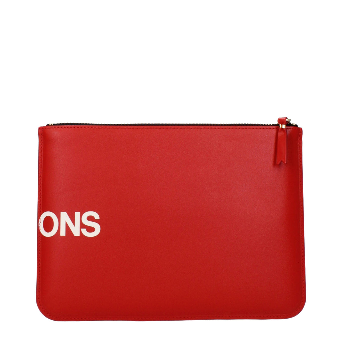 Comme Des Garçons Clutch aus Leder in Rot