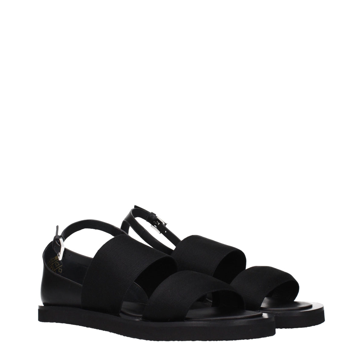 Max Mara Sandalen aus Stoff in Schwarz