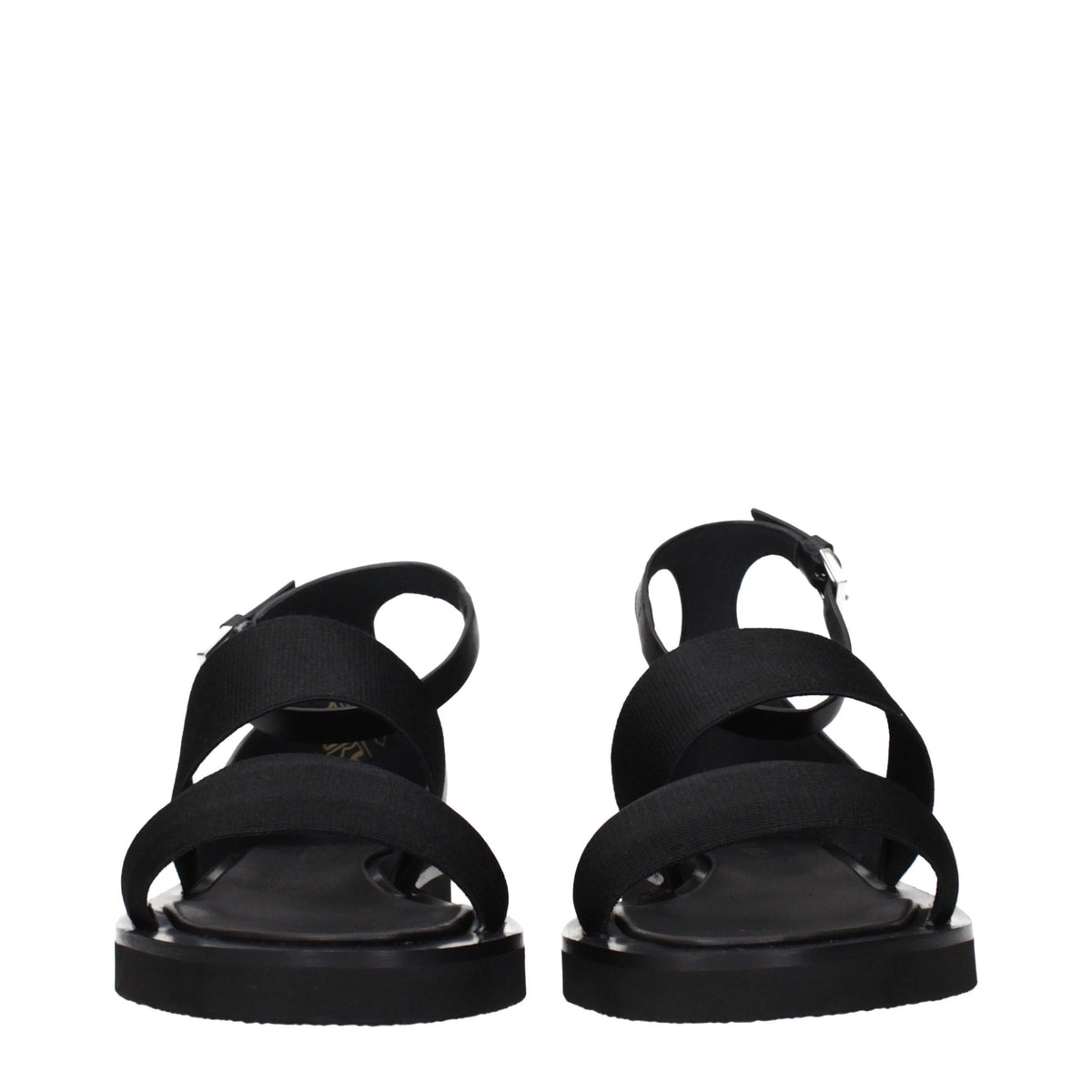 Max Mara Sandalen aus Stoff in Schwarz