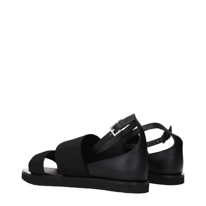 Max Mara Sandalen aus Stoff in Schwarz