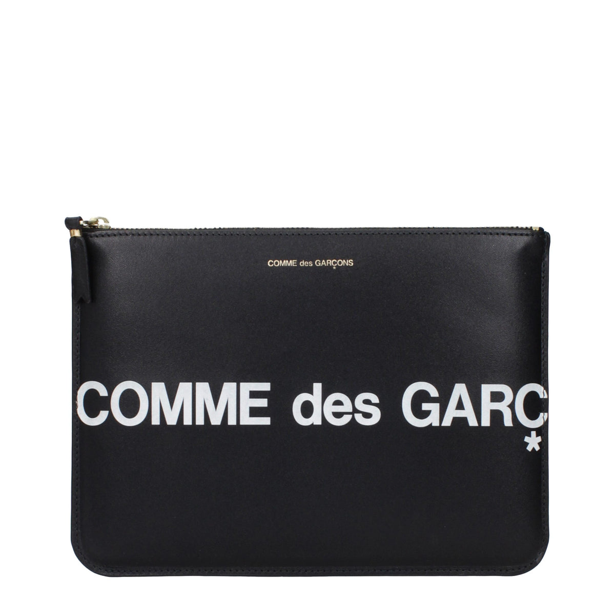 Comme Des Garçons Clutch aus Leder in Schwarz