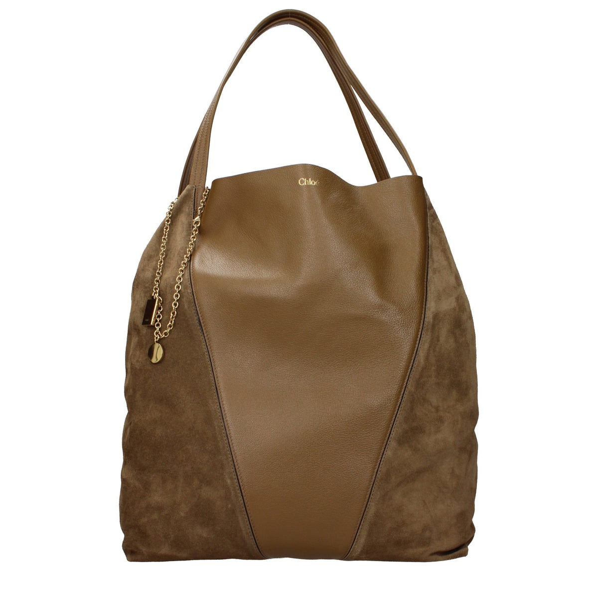 Chloé Schultertasche aus Wildleder in Braun