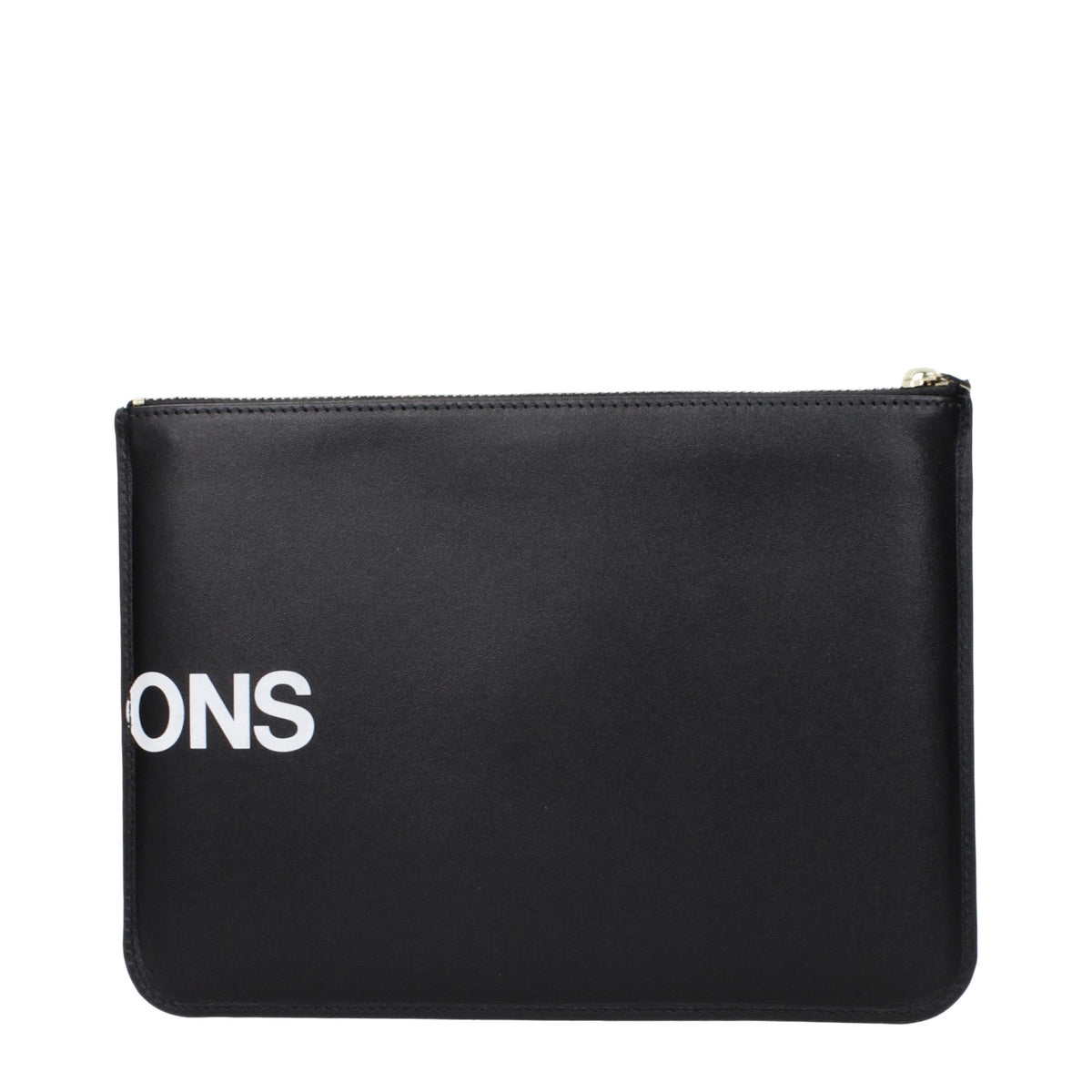 Comme Des Garçons Clutch aus Leder in Schwarz