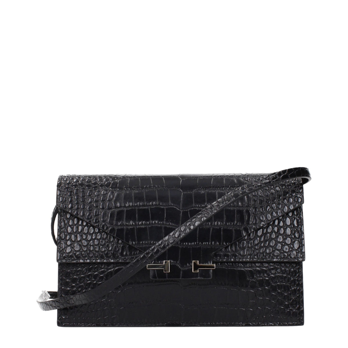 Tom Ford Clutch aus Leder in Schwarz