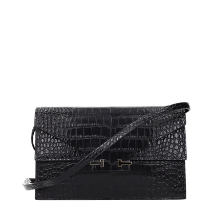 Tom Ford Clutch aus Leder in Schwarz