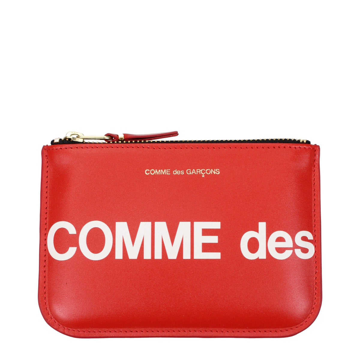 Comme Des Garçons Kartenhalter aus Leder in Rot