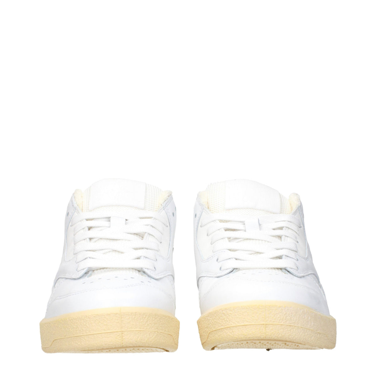 Jil Sander Sneaker aus Leder in Weiß