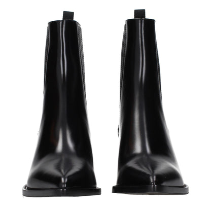 Christian Dior Stiefeletten aus Leder in Schwarz