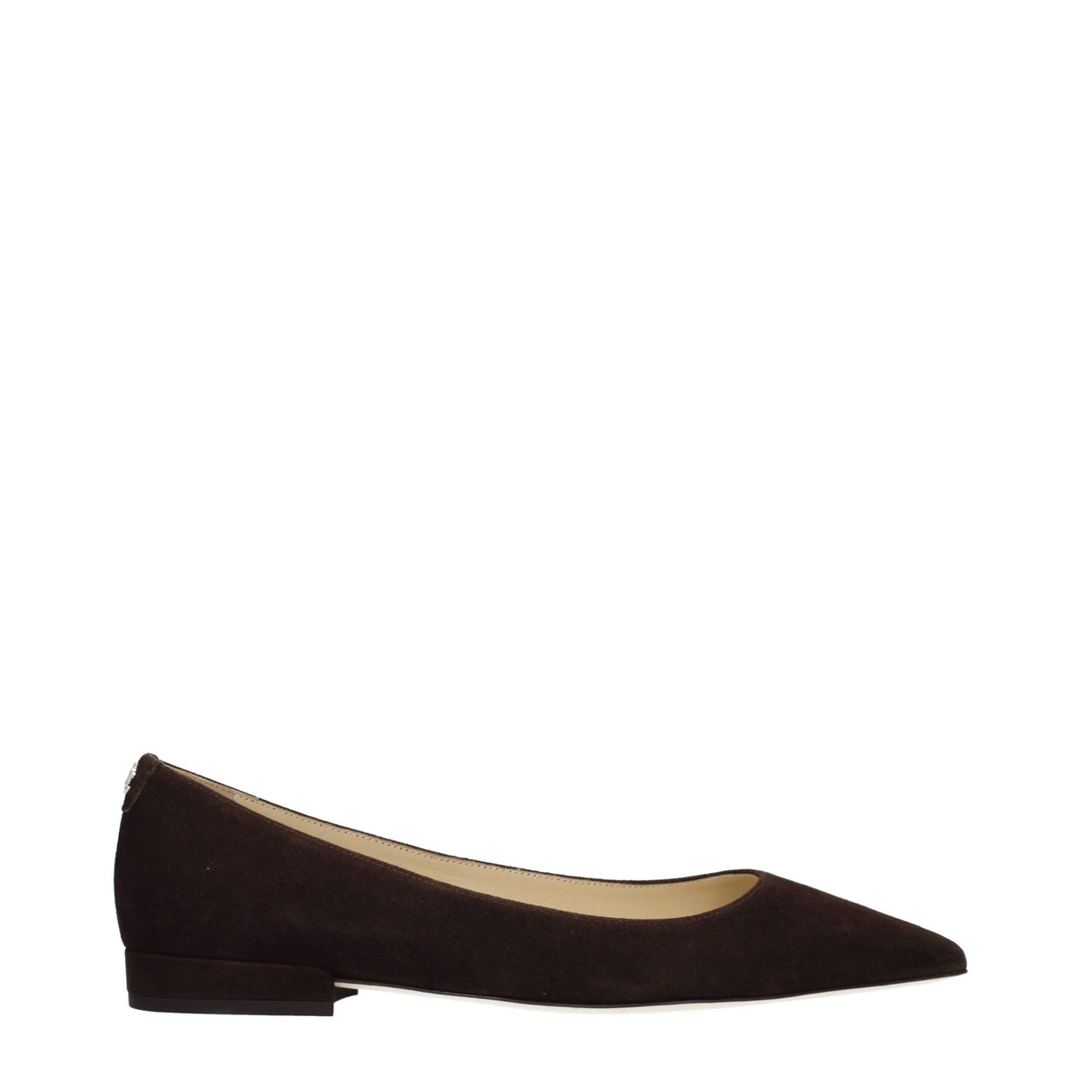 Jimmy Choo Ballerinas aus Wildleder in Braun