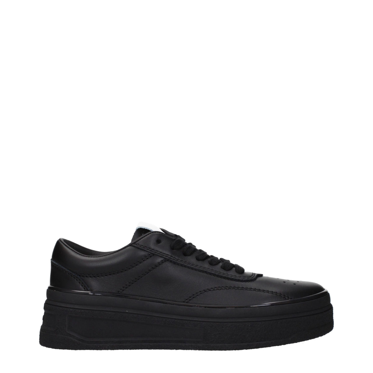 Jil Sander Sneaker aus Leder in Schwarz