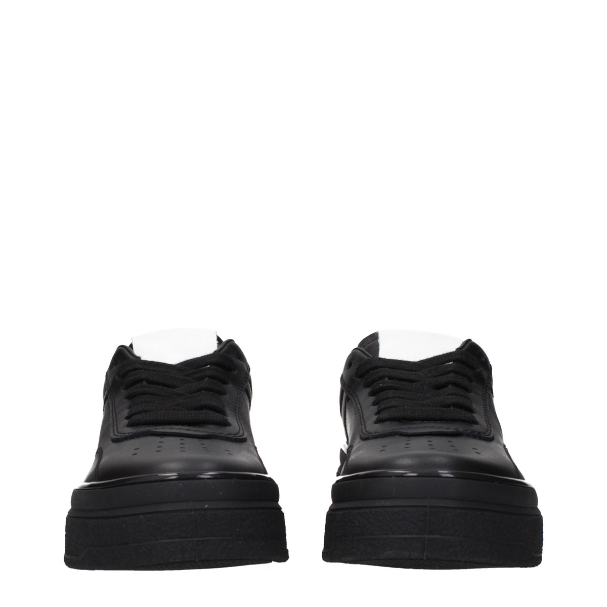 Jil Sander Sneaker aus Leder in Schwarz