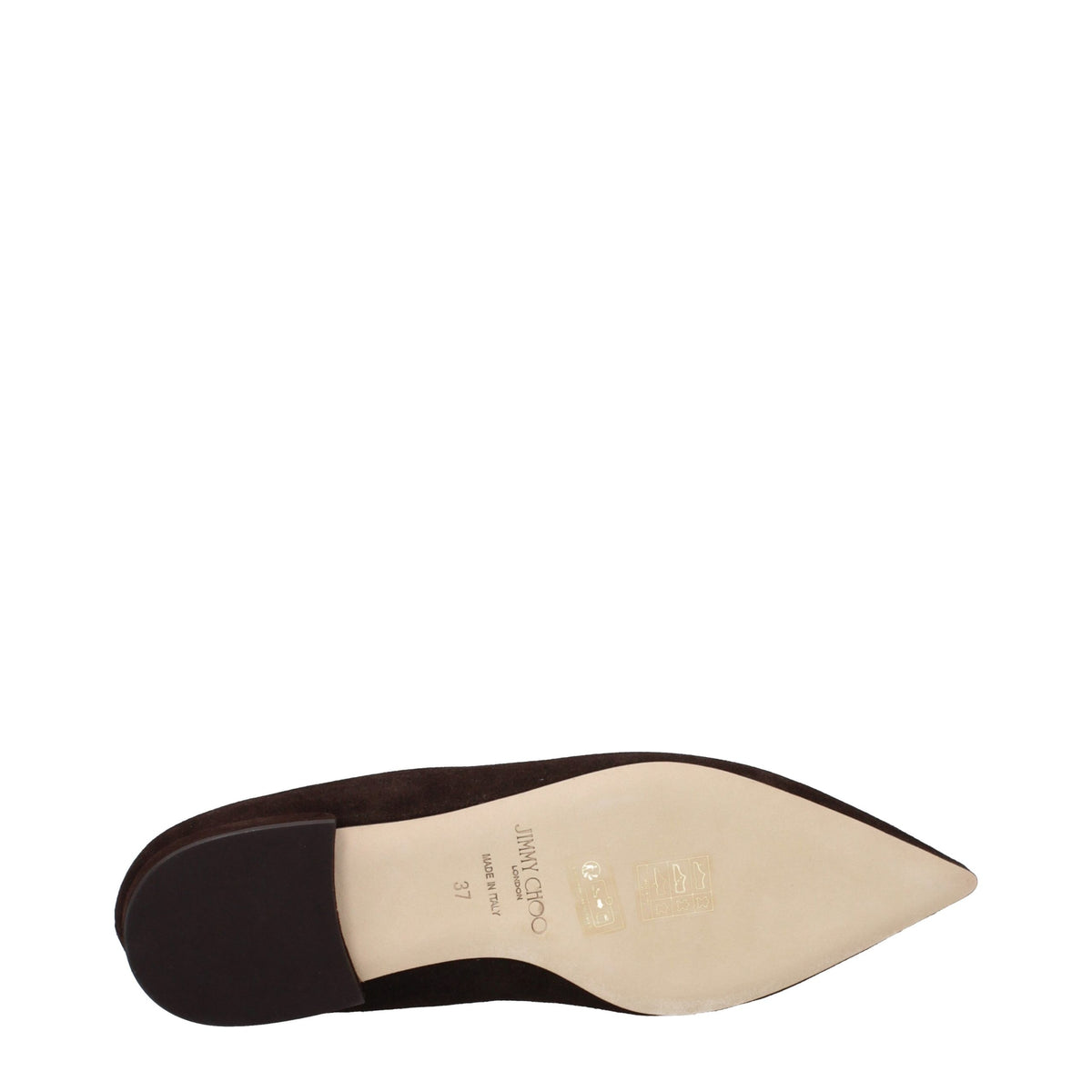Jimmy Choo Ballerinas aus Wildleder in Braun