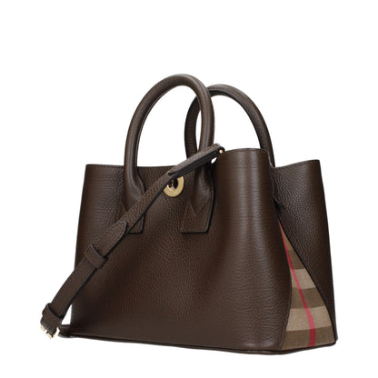 Burberry Handtasche aus Leder in Braun