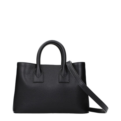 Burberry Handtasche aus Leder in Schwarz