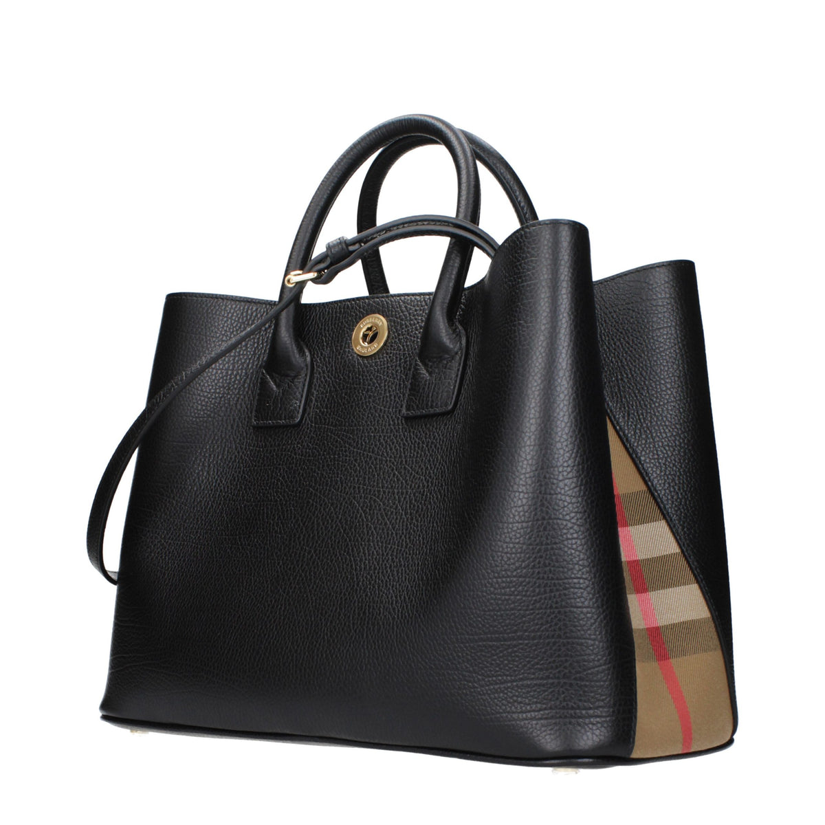 Burberry Handtasche aus Leder in Schwarz