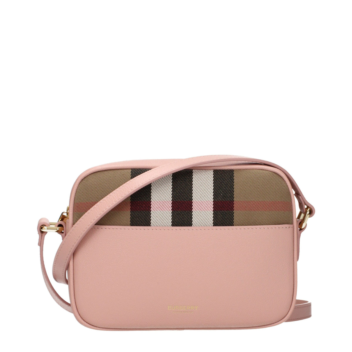 Burberry Umhängetasche aus Leder in Rosa