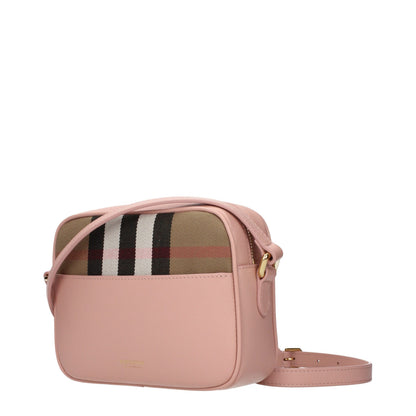 Burberry Umhängetasche aus Leder in Rosa
