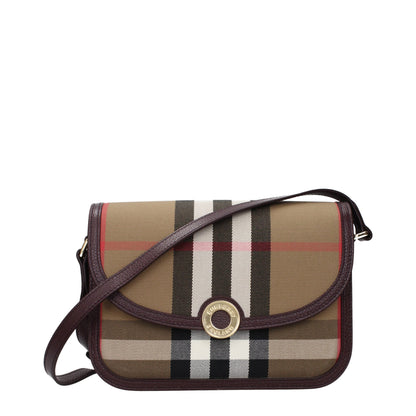 Burberry Umhängetasche aus Stoff in Braun
