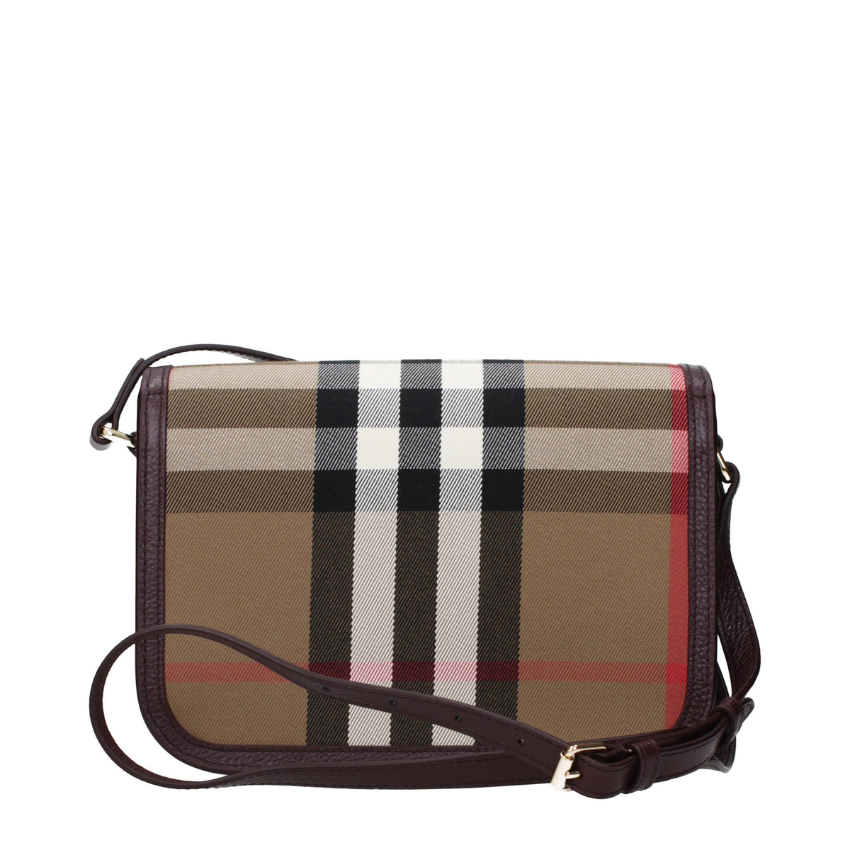 Burberry Umhängetasche aus Stoff in Braun