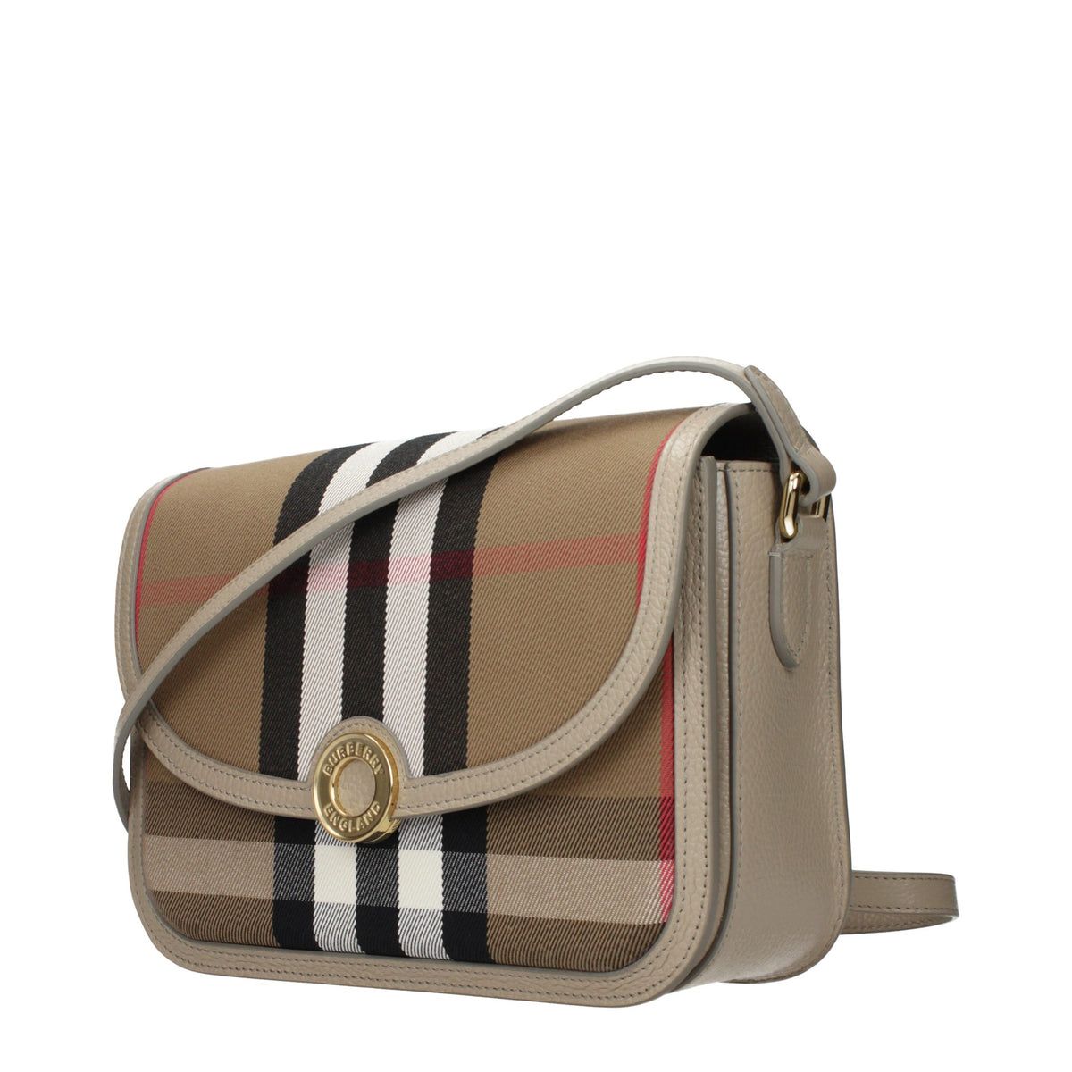 Burberry Umhängetasche aus Stoff in Braun