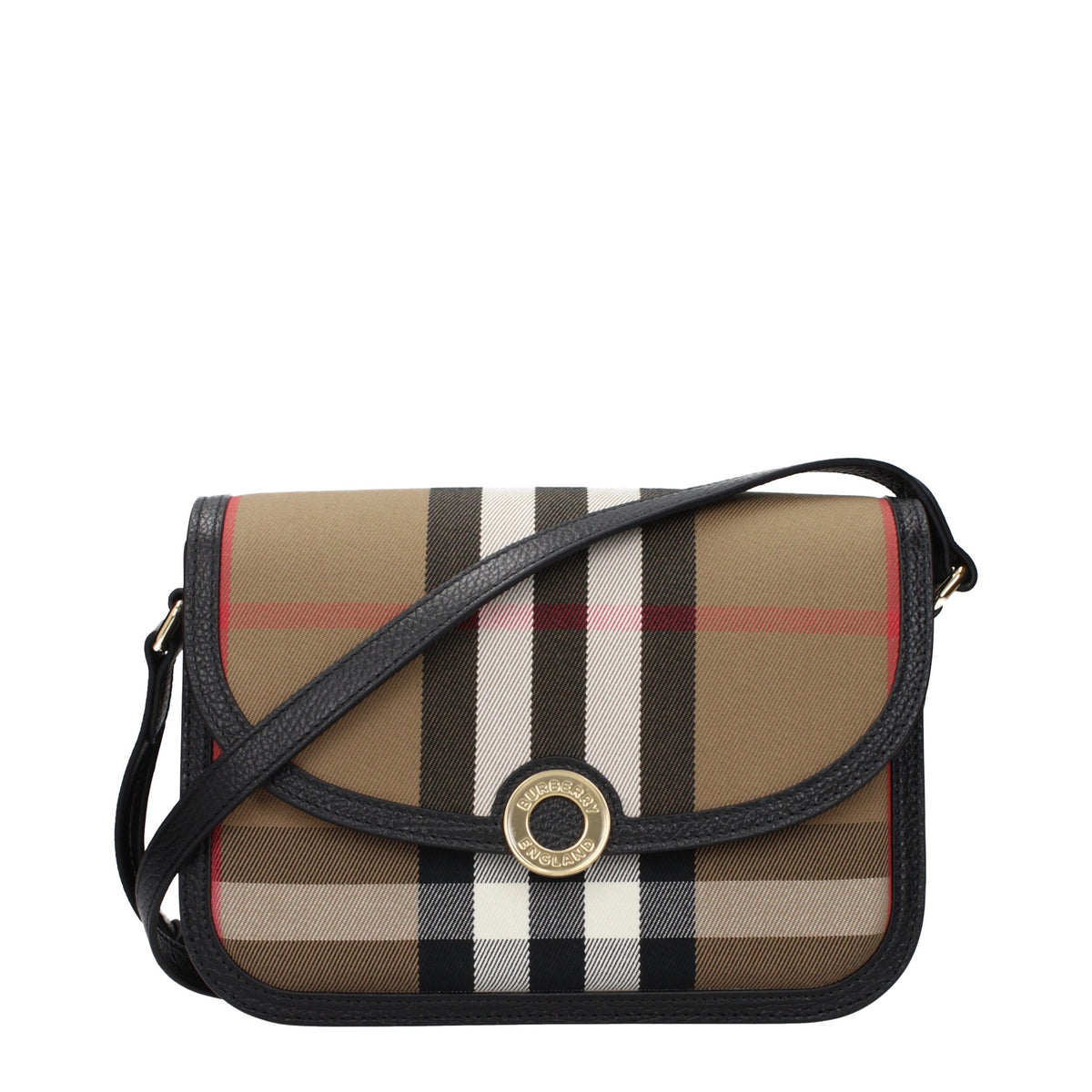 Burberry Umhängetasche aus Stoff in Braun