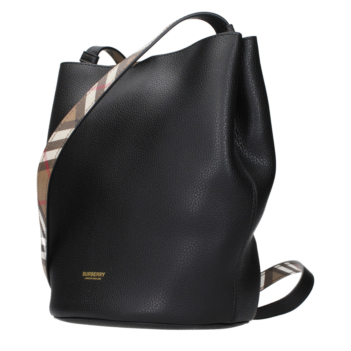 Burberry Umhängetasche aus Leder in Schwarz