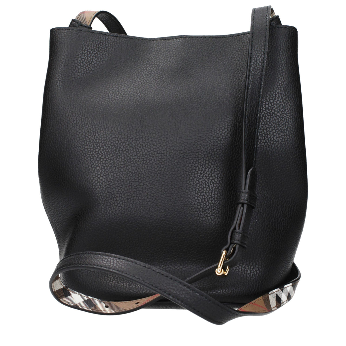 Burberry Umhängetasche aus Leder in Schwarz