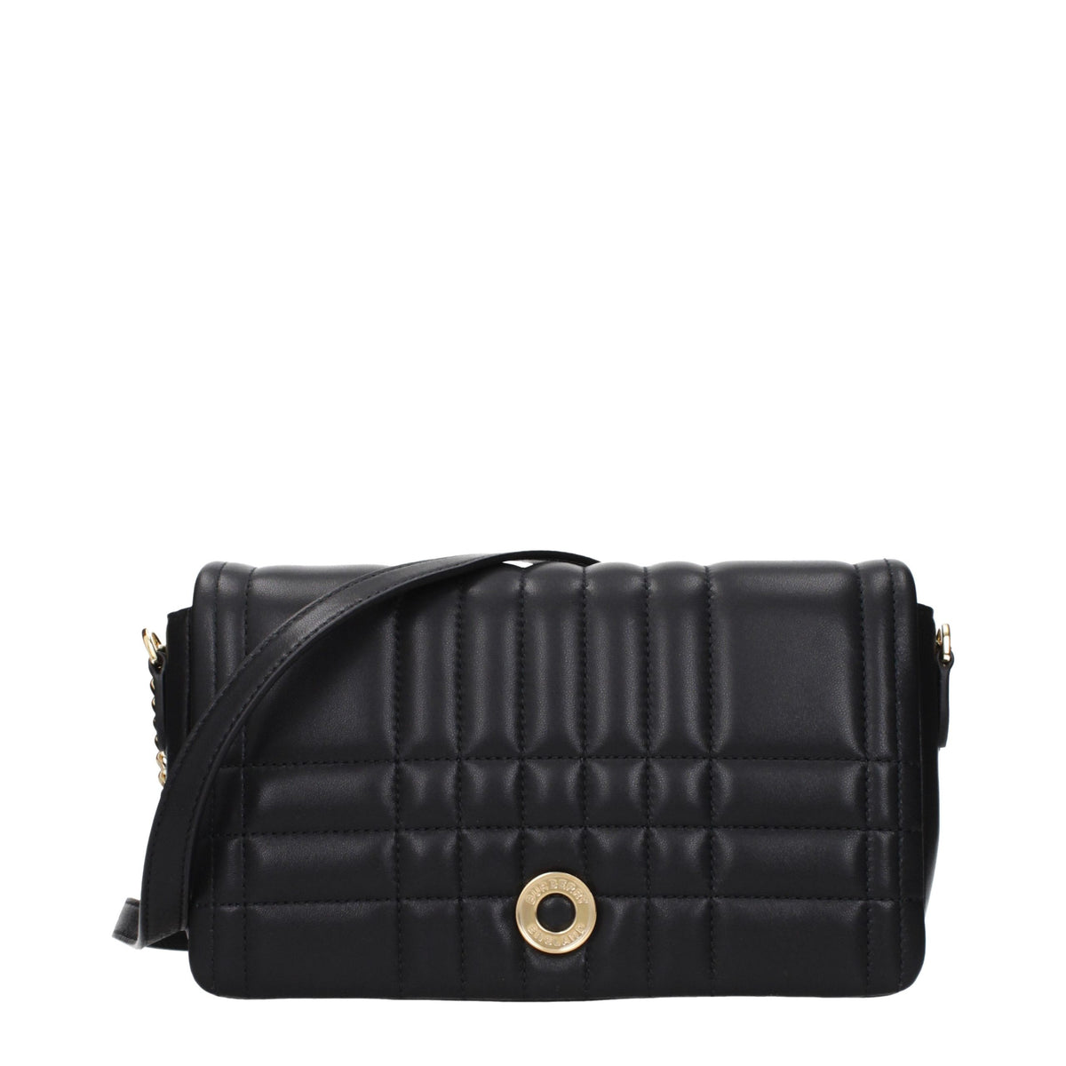 Burberry Umhängetasche aus Leder in Schwarz