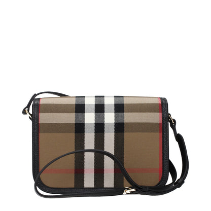 Burberry Umhängetasche aus Stoff in Braun