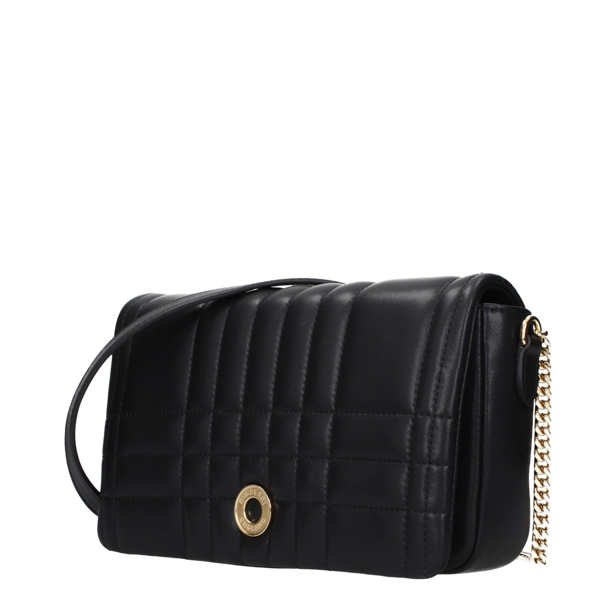 Burberry Umhängetasche aus Leder in Schwarz