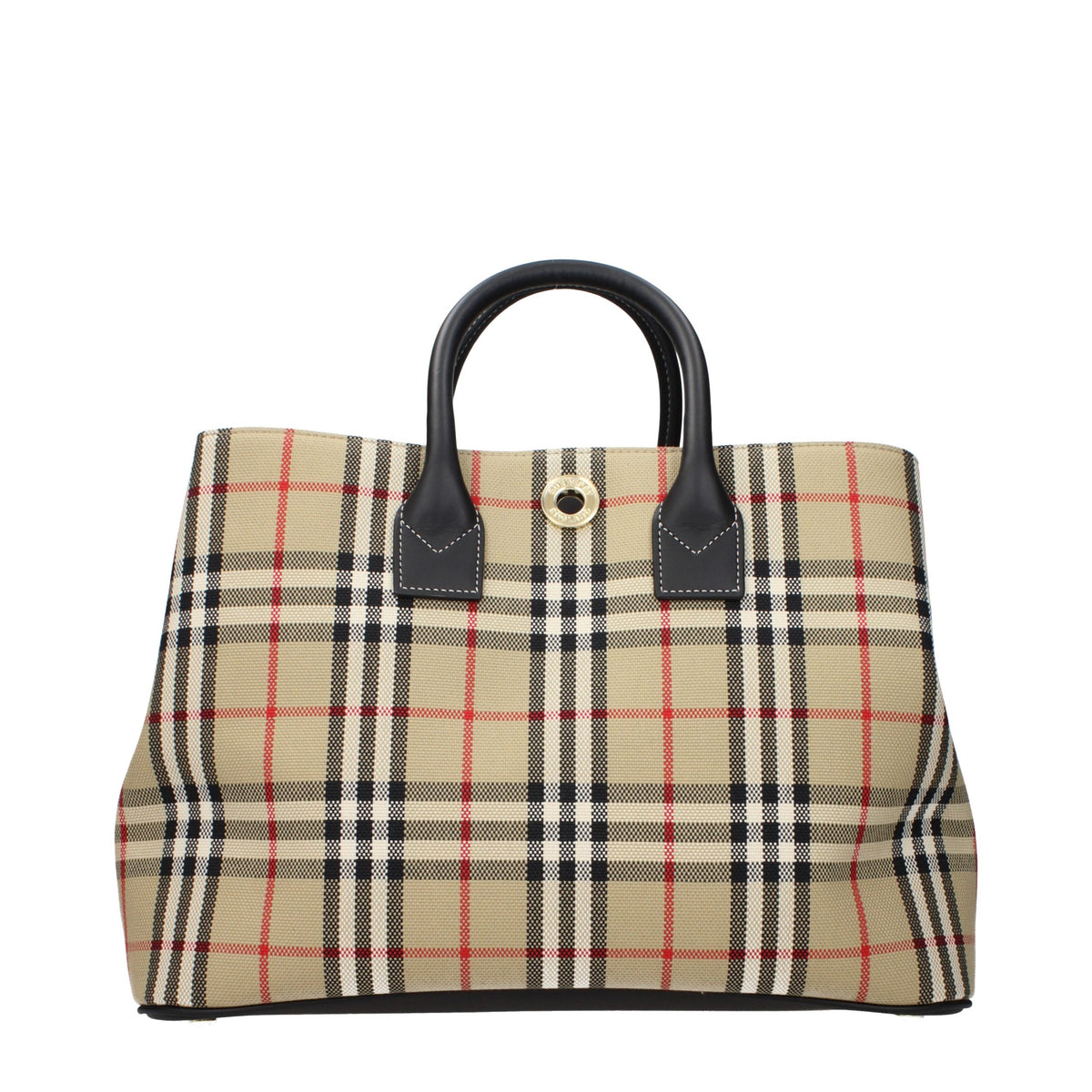 Burberry Handtasche aus Stoff in Beige