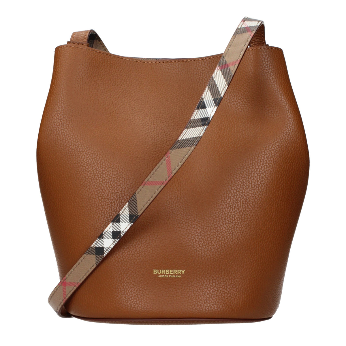 Burberry Umhängetasche aus Leder in Braun