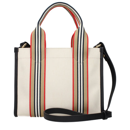 Burberry Handtasche aus Stoff in Beige