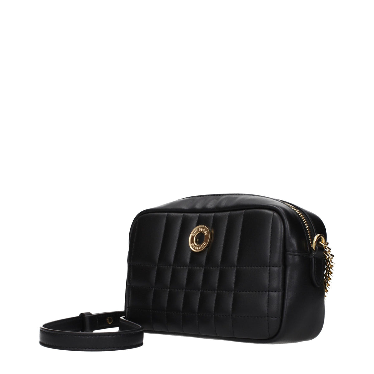 Burberry Umhängetasche aus Leder in Schwarz