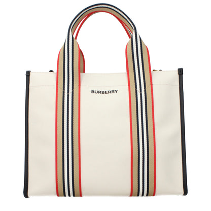 Burberry Handtasche aus Stoff in Beige