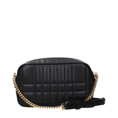 Burberry Umhängetasche aus Leder in Schwarz