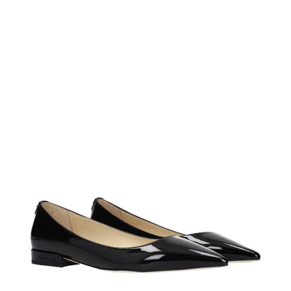 Jimmy Choo Ballerinas aus Lackleder in Schwarz