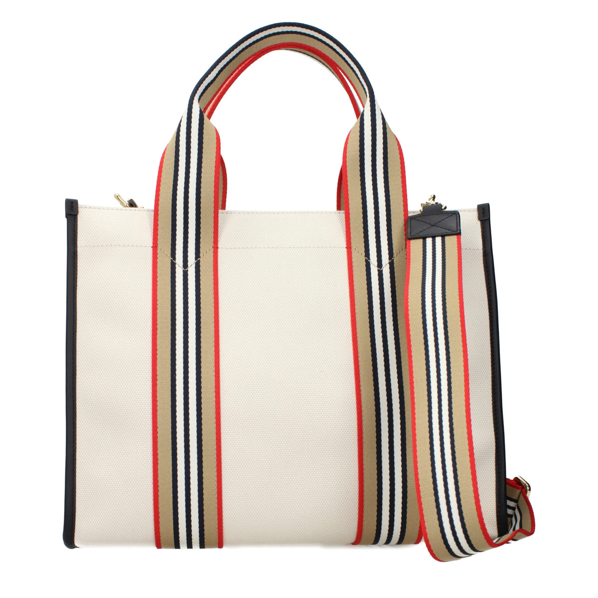 Burberry Handtasche aus Stoff in Beige
