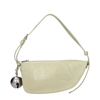 Burberry Schultertasche aus Leder in Grün