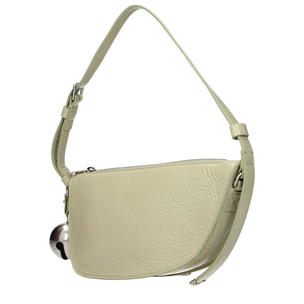 Burberry Schultertasche aus Leder in Grün