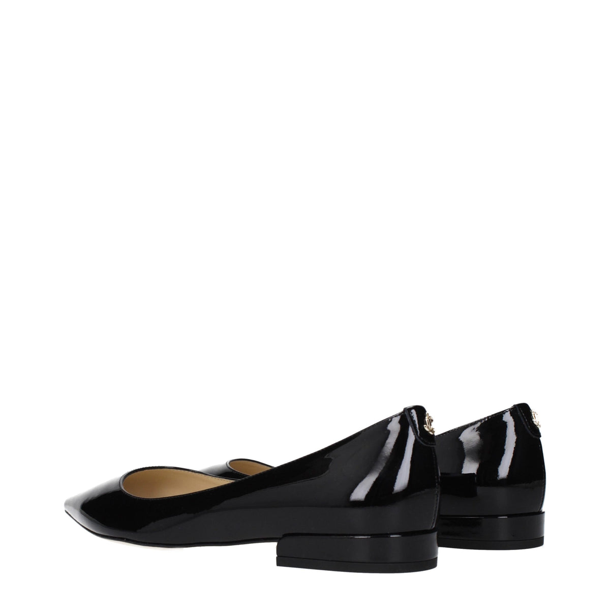 Jimmy Choo Ballerinas aus Lackleder in Schwarz