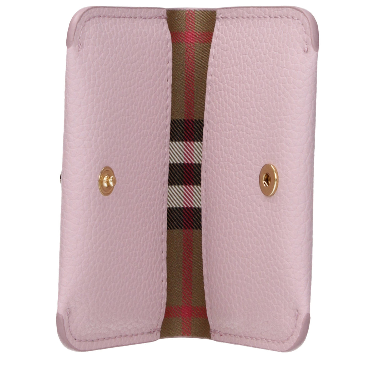 Burberry Kartenhalter aus Leder in Rosa