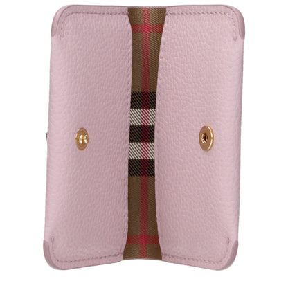 Burberry Kartenhalter aus Leder in Rosa