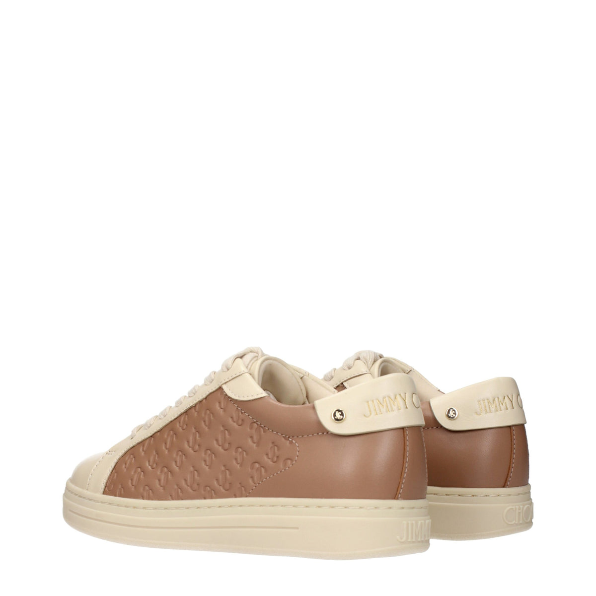 Jimmy Choo Sneaker aus Leder in Beige