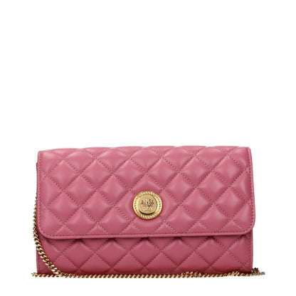 Versace Clutch aus Leder in Rosa