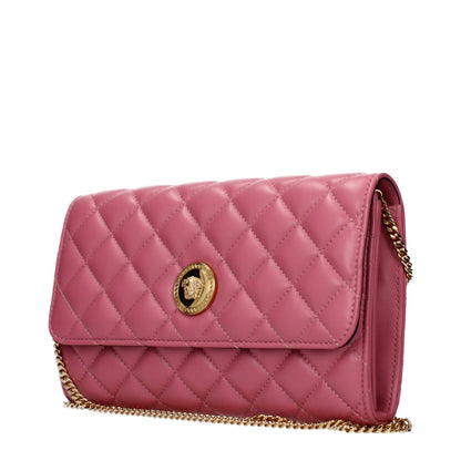 Versace Clutch aus Leder in Rosa