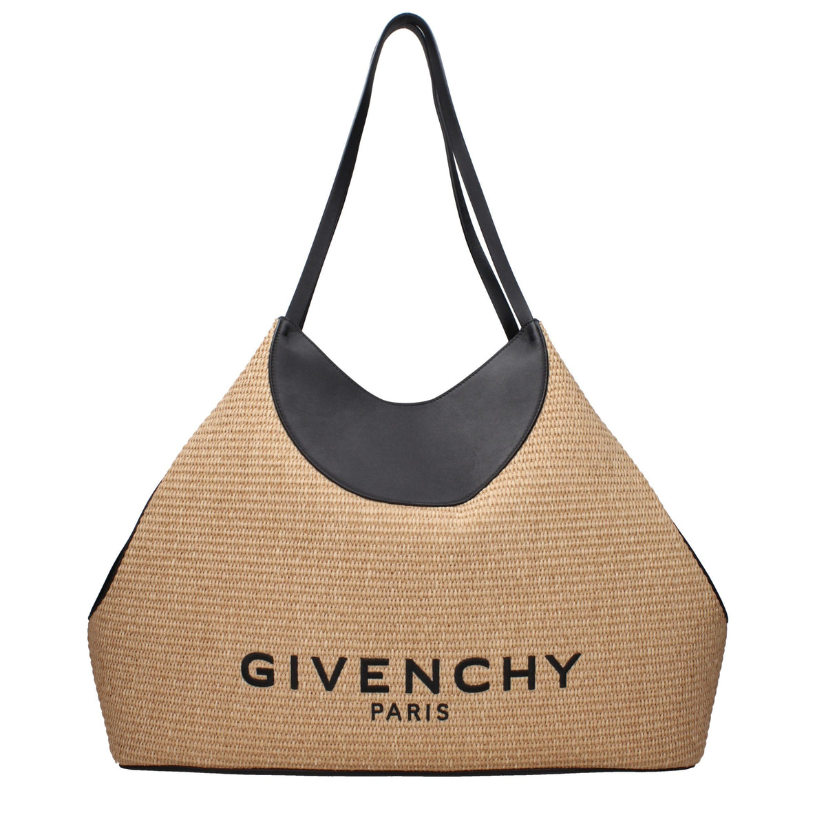 Givenchy Schultertasche aus Raffia in Beige