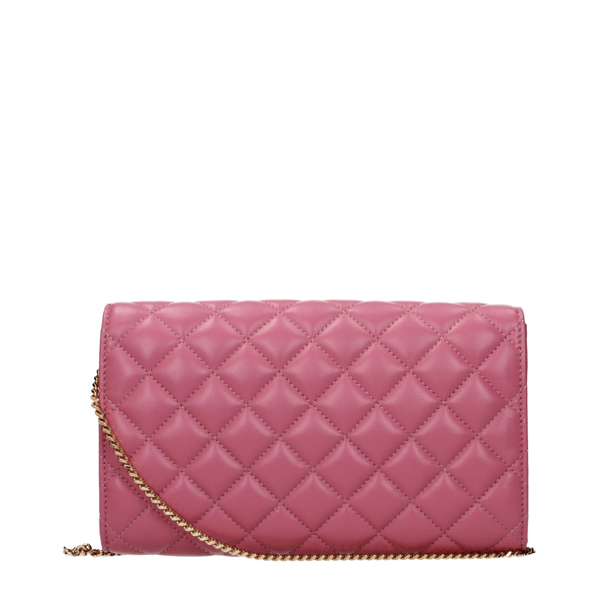 Versace Clutch aus Leder in Rosa